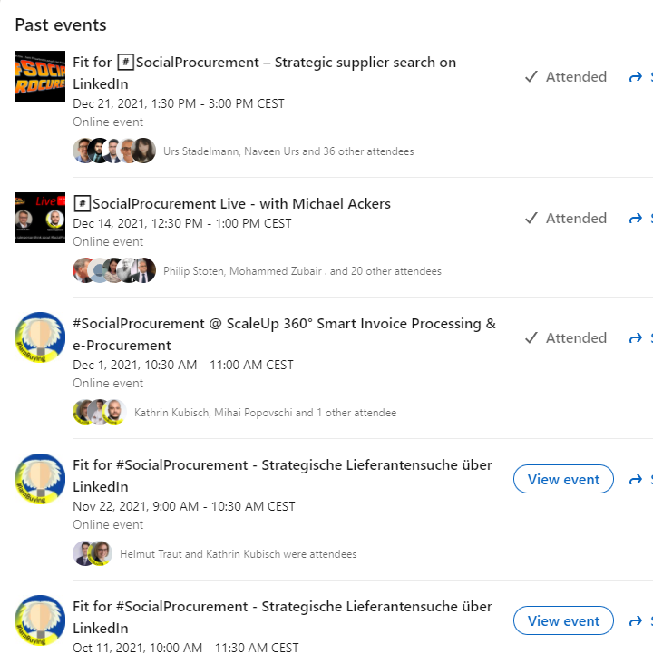 Screenshot Events
